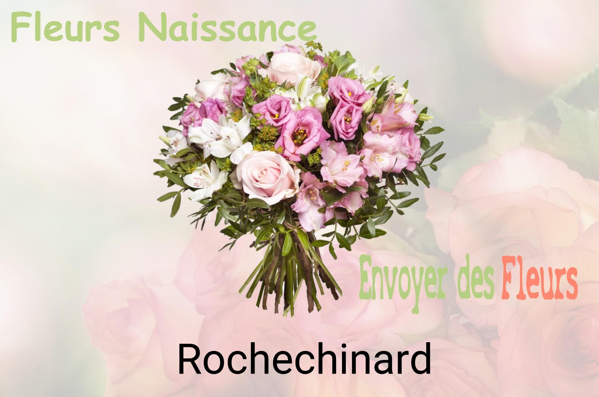 Bouquet de fleurs de naissance livré à Rochechinard